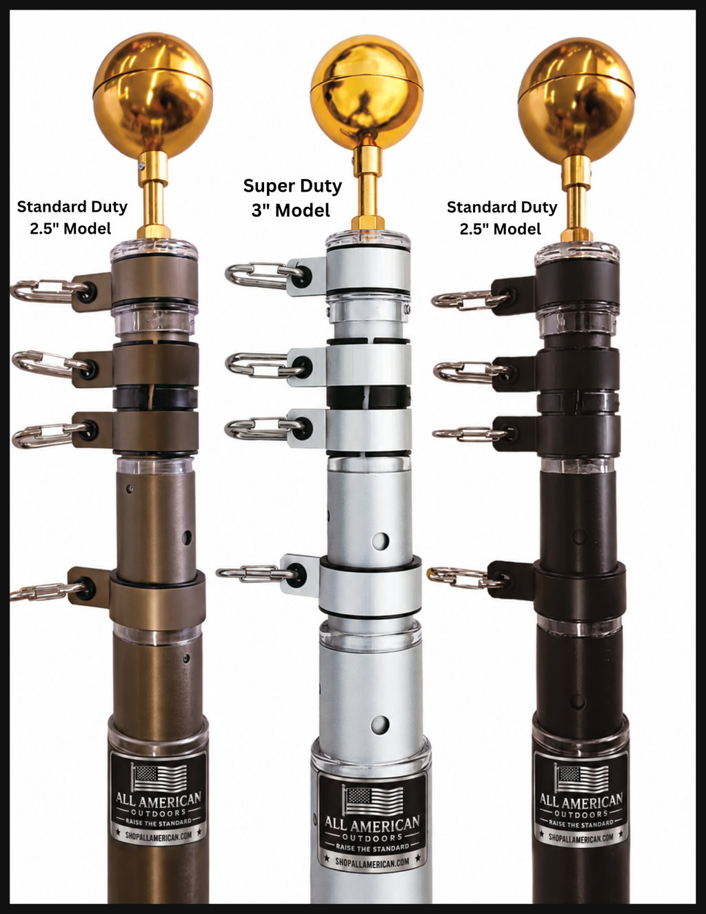 All American Super-Duty Telescoping Flagpole | Made in USA
