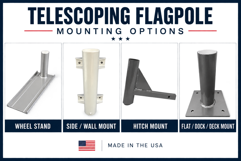Mounting Hardware for Telescoping Flagpole