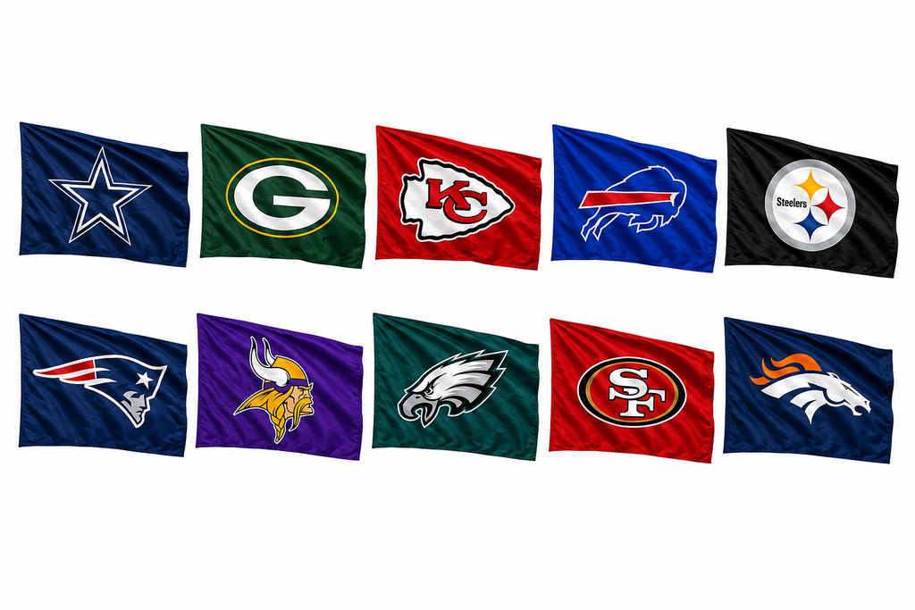 NFL Team Flags - Made in USA