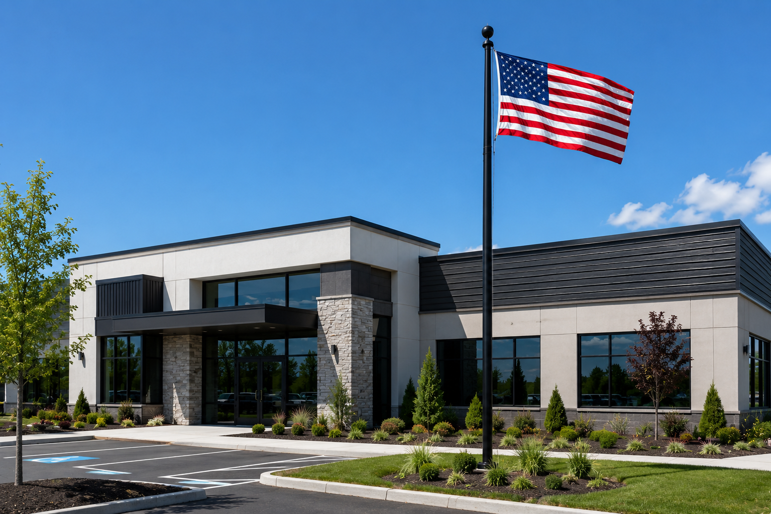External Halyard Commercial Flagpoles