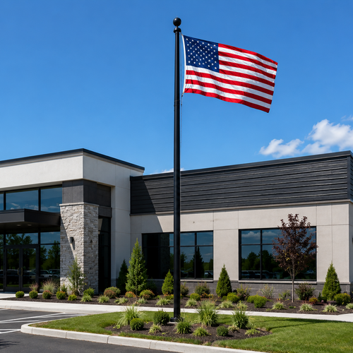 External Halyard Commercial Flagpoles